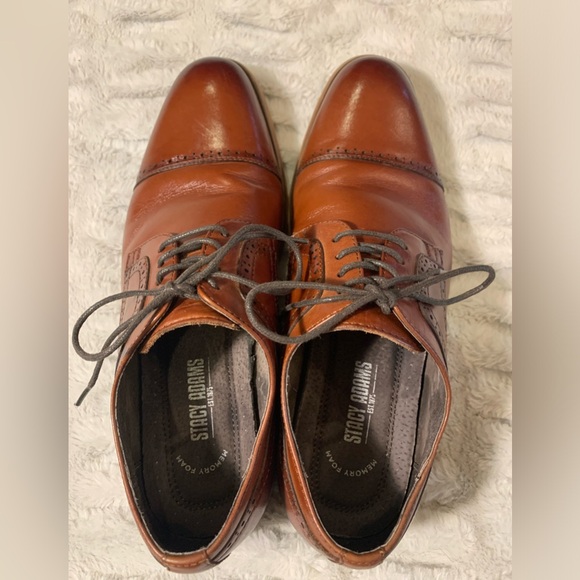 Stacy Adams Dickinson Cognac 8 1/2 M EUC - Picture 13 of 13